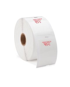 PETFB-P9933-45 image(0) - Petoskey Plastics Generic Labels w/red oil can image- 500/Roll