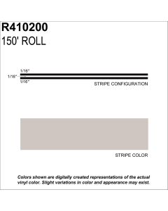SHARPLINE CONVERTING INC MS, 3/16" X 150'; New Pewter Metallic