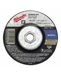MLW49-94-4525 image(1) - Milwaukee Tool 4-1/2" x 1/8" x 5/8-11" Grinding Wheel (Type 27)