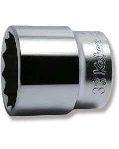 KKN4405M-33 image(0) - Ko-ken USA 4405M-33 1/2 Square Drive Socket 33 mm 12 Point Length 47 mm