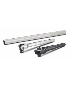 TIT61323 image(0) - Titan Titan Bar-X™ 3pc. 1 in. Drive Interchangeable Ratchet and Breaker Bar Set