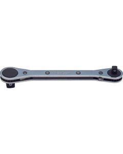 KKN137 image(0) - Ko-ken USA 137 1/4 Inch and 3/8 Inch Square Drive Dual Ratchet Handle - Length 141 mm