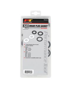 WLMW5234 image(0) - Wilmar Corp. / Performance Tool 60 Piece Drain Plug Gasket Assortment