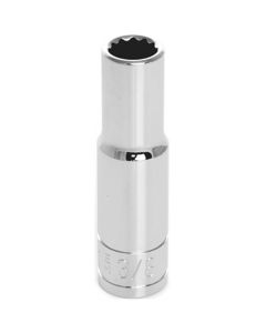 WLMW38612 image(0) - Wilmar Corp. / Performance Tool 3/8" Drive 3/8" 12pt Deep Socket