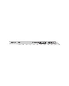 DWTDW3710-5 image(0) - DEWALT 4" 6 TPI U- Shank Fast Rough Wood Cutting Cobalt Steel Jig Saw Blade