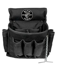 KLE5719 image(0) - Klein Tools PowerLine Series Electrician Tool Pouch, 18-Pocket