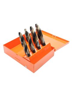 KNK8KK12SP image(0) - KnKut KnKut 8 Piece Step Point 1/2" Reduced Shank Drill Bit Set 9/16"-1" by 16ths