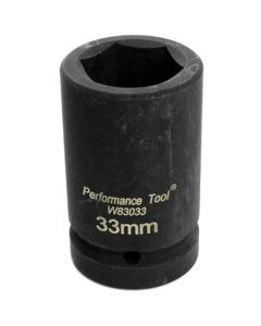 WLMW83033 image(0) - Wilmar Corp. / Performance Tool 1" Drive Budd Wheel Socket 33 mm