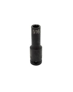 VIMIMP6516D image(0) - VIM TOOLS 5/16 Inch X 3/8 Inch Drive SAE Cr-Mo Impact Socket - Deep