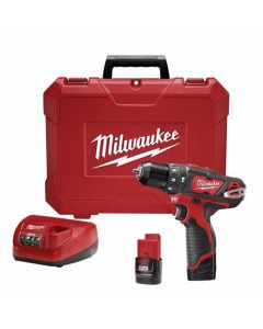 MLW2408-22 image(1) - Milwaukee Tool M12 3/8&rdquo; Hammer Drill/Driver Kit