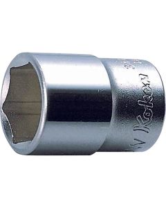 KKN3400W-1-4 image(0) - Ko-ken USA 3400W-1/4 3/8 Square Drive Socket Whitworth 1/4 6 Point Length 26 mm