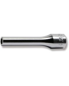 KKN2305M-4 image(0) - Ko-ken USA 2305M-4 1/4 Square Drive Socket 4 mm 12 Point Length 50 mm