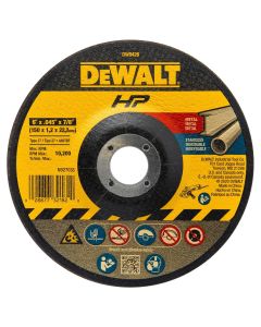 DWTDW8426 image(0) - DEWALT 6-Inch By 1/16-Inch By 7/8-Inch Metal/Inox Cutting Wheel (Qty Of 1)