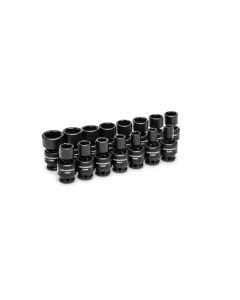 KDT84918N image(0) - GEARWRENCH 15 Piece 3/8 Inch Drive 6 Point Standard Universal Impact Metric Socket Set
