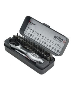 WIH74959 image(1) - Wiha Tools 32 Piece GoBox Master Torx Bit Set with Mini Ratchet