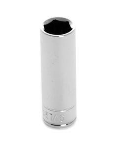 WLMW36314 image(0) - Wilmar Corp. / Performance Tool 1/4" Drive 7/16" 6pt Deep Socket