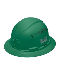 KLE60941 image(0) - Klein Tools Hard Hat, Vented, Full Brim Style, Green