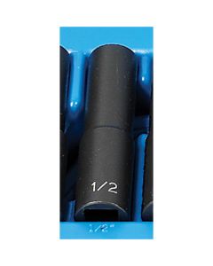 GRE2116D image(0) - Grey Pneumatic 1/2" Drive x 1/2" Deep - 12 Point Socket