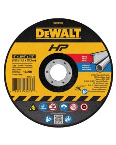 DWTDWA8726F image(0) - DEWALT 6" x .040" x 7/8" Type 1 Metal and Stainless Cutting
