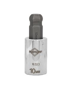 MAY16323 image(1) - Mayhew Mayhew 10 MM Metric Ball Hex Short Insert Socket Bit, 3/8-Inch Drive