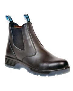 Blue Tongue Blk 6" Slip-On Boot, 7.5
