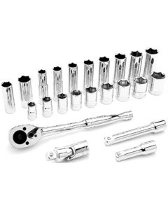 WLMW38914 image(0) - Wilmar Corp. / Performance Tool 23 Piece 3/8" Drive Metric Socket Set