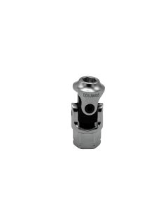 VIMDDSUJM455 image(0) - VIM Tools 5.5 mm 6 Point Dual Drive Stubby UJ Metric Socket - 1/4 Inch X 11 mm Drive