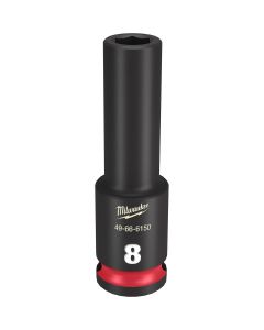 MLW49-66-6150 image(1) - Milwaukee Tool SHOCKWAVE Impact Duty  3/8"Drive 8MM Deep 6 Point Socket