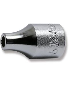 KKN4405M-6 image(0) - Ko-ken USA 4405M-6 1/2 Square Drive Socket 6 mm 12 Point Length 36 mm