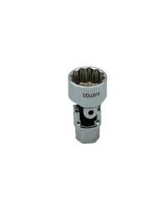VIMDDSUJ4916 image(0) - VIM Tools 9/16 Inch 12 Point Dual Drive Stubby UJ SAE Socket - 1/4 Inch X 11 mm Dr