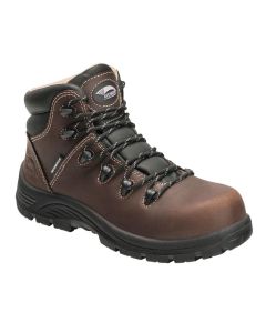 FSIA7126-11M image(0) - Avenger Work Boots Framer - Women's High Top Work Boots - Composite Toe - IC|EH|SR|PR - Brown/Black - Size: 11 - D - (Regular)