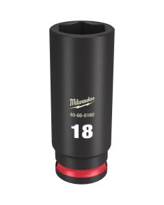 Milwaukee Tool SHOCKWAVE Impact Duty  3/8"Drive 18MM Deep 6 Point Socket