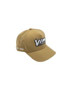 VIMPVC1931-TN image(0) - VIM Tools PVC Vintage White  VIM Logo & 1931 - Tan Hat