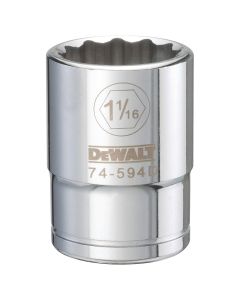 DWTDWMT74594OSP image(0) - DEWALT Dwmt 12Pt 3/4In Dr Skt 1-1/16 SAE
