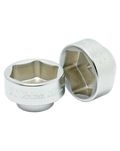 KKN3400M-24-27 image(0) - Ko-ken USA 3400M.24-27 3/8 Square Drive Socket 27 mm 6 Point Length 24 mm