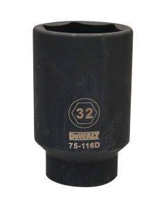 DEWALT 6 Point 1/2" Drive Deep Impact Socket 32Mm