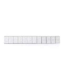 TMR7325-FE image(0) - Tire Mechanic's Resource .25oz Matte Silver Steel Adhesive Tape Wheel Weights with Easy Peel Tape. 144oz/Box, 576pcs
