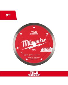 MLW49-93-9207 image(0) - Milwaukee Tool 7 inch DIAMOND MAX Continuous Tile Diamond Blade
