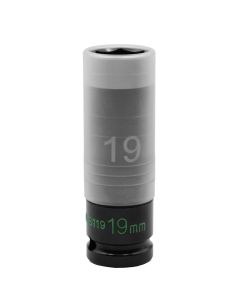 VIMTWLS119 image(0) - VIM Tools 19MM THIN WALL IMPACT LUG NUT SOCKET - 1/2'' DR.