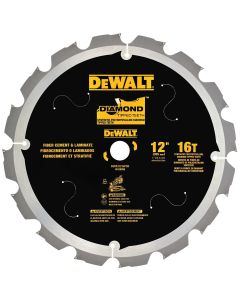 DWTDWA31216PCD image(0) - DEWALT 16T Pcd Tipped Laminate Cutting Blade, 12"
