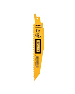 DWTDWAR6066-15 image(0) - DEWALT 6IN 6TPI Demo Reciprocating Blade 15-CT