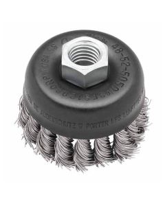 MLW48-52-5050 image(1) - Milwaukee Tool 3" Knot Wire Cup Brush - Stainless Steel