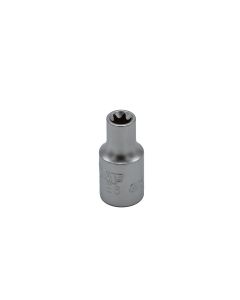 VIMVS406S image(0) - VIM Tools E6 TORX Socket, 1/4 Inch Square Drive, Satin Chrome