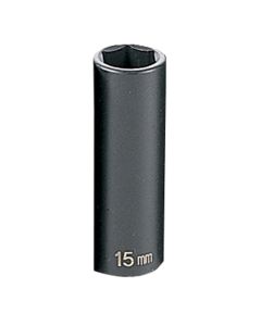 GRE1015MD image(0) - Grey Pneumatic 3/8" Drive x 15mm Deep Socket