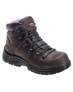FSIA7123-5W image(0) - Avenger Work Boots Framer - Women's High Top Work Boots - Composite Toe - IC|EH|SR|PR - Brown/Black - Size: 5 - E - (Wide)