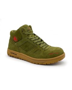FSIAW6353-9.5W image(0) - AIRWALK MONGO Mid - Men's Mid Top Shoe - CT|EH|SR - Olive/Gum - Size: 9.5 - E - (Wide)