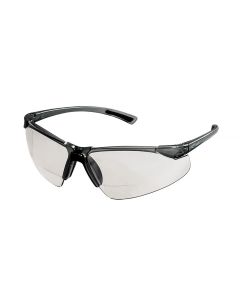 SRWS74204 image(0) - Sellstrom Safety Glasses - XM340RX Series - Clear Lens - Smoke/Smoke Frame - Hard Coated - 2.5 Magnification