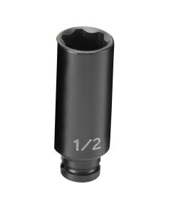 GRE916DS image(0) - Grey Pneumatic 1/4" Surface Drive x 1/2" Deep  Socket