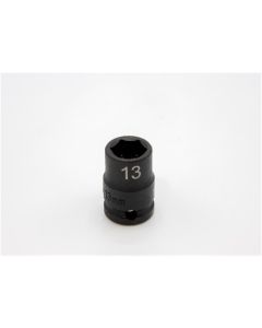 VIM Tools 13 mm X 3/8 Inch Drive CR-MO Impact Socket - Shallow