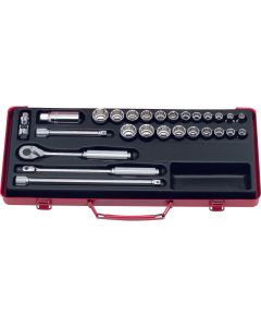 KKN3206AM image(0) - Ko-ken USA 3206AM 3/8 Sq. Dr. Socket set   12 point   27 pieces